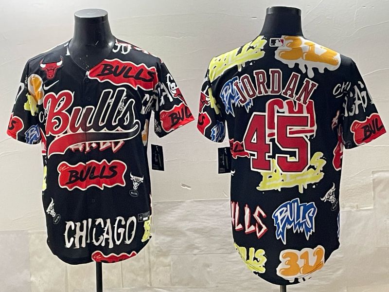 Men Chicago Bulls Nike #45 Jordan black NBA 2025 Jersey style 06->chicago bulls->NBA Jersey